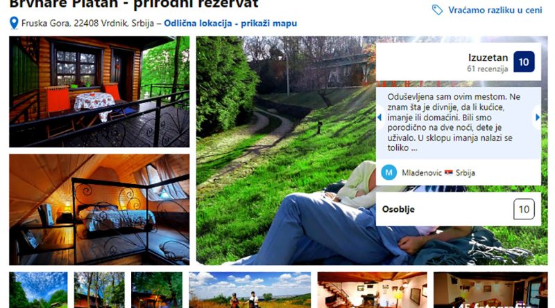 brvnare platan fruška gora