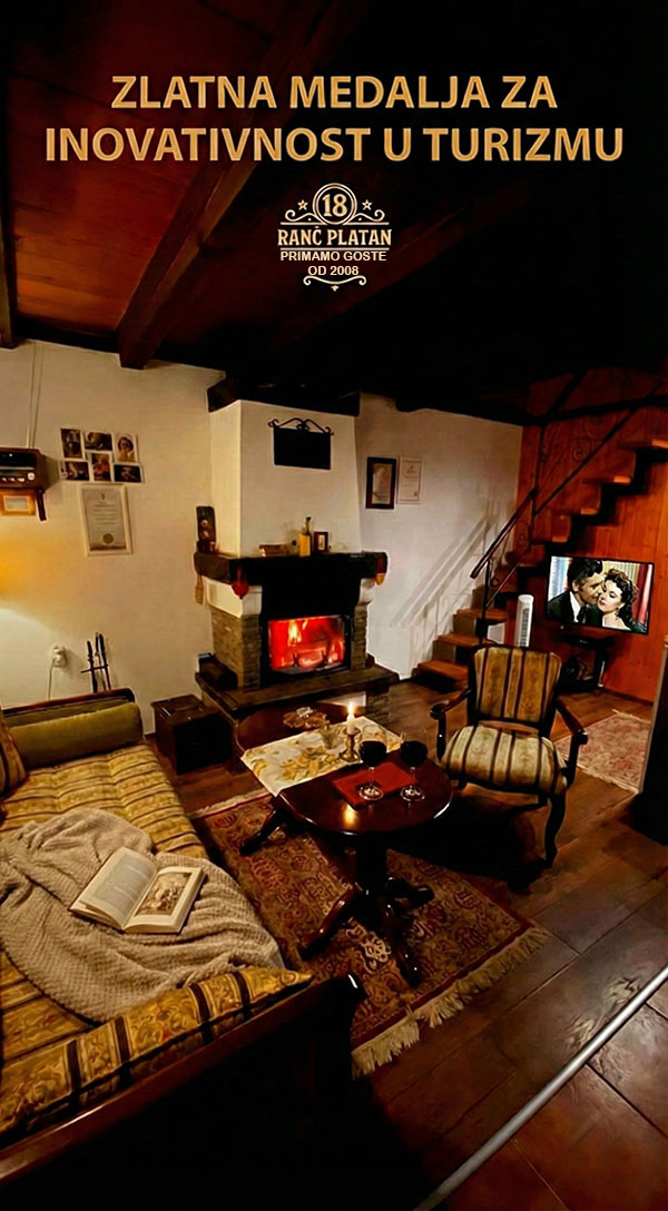 Fruška gora smeštaj u brvnari sa kaminom